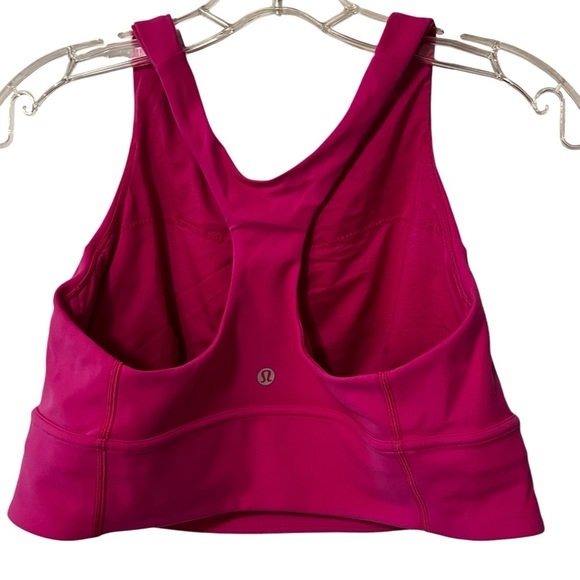 Lululemon Wunder Train Long-Line Bra Medium Support Pink 14 sports bra - Picture 12 of 14